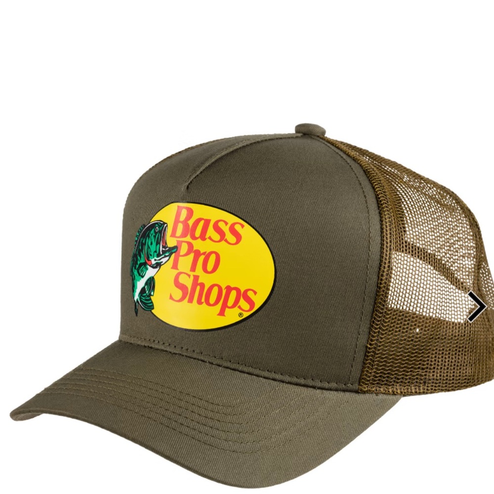 Bass Pro Shops Khaki and Brown Mesh Cap